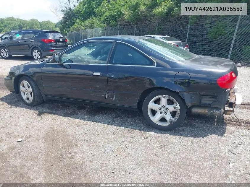 2001 Acura Cl 3.2 Type S VIN: 19UYA42621A036553 Lot: 42389481