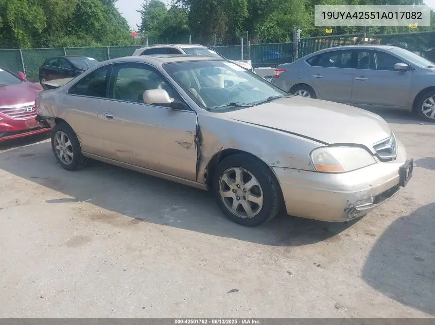 2001 Acura Cl 3.2 VIN: 19UYA42551A017082 Lot: 42501762
