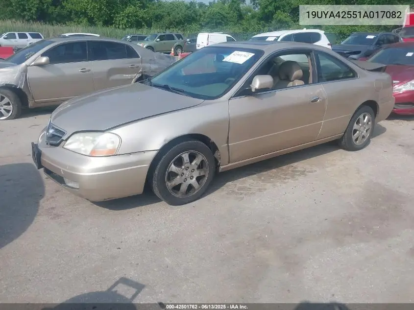2001 Acura Cl 3.2 VIN: 19UYA42551A017082 Lot: 42501762