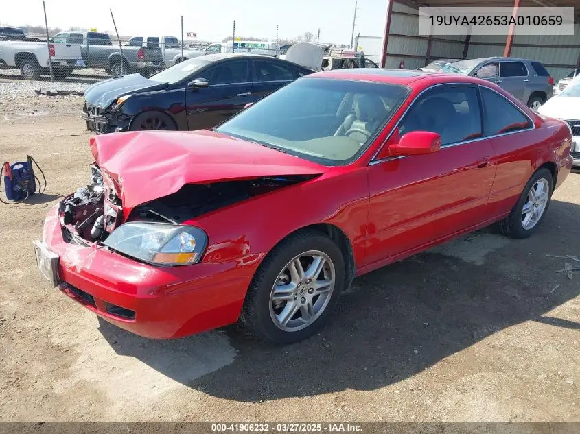 2003 Acura Cl 3.2 Type S Automatic VIN: 19UYA42653A010659 Lot: 41906232