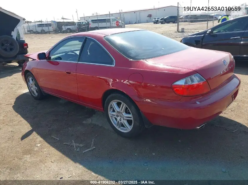 2003 Acura Cl 3.2 Type S Automatic VIN: 19UYA42653A010659 Lot: 41906232