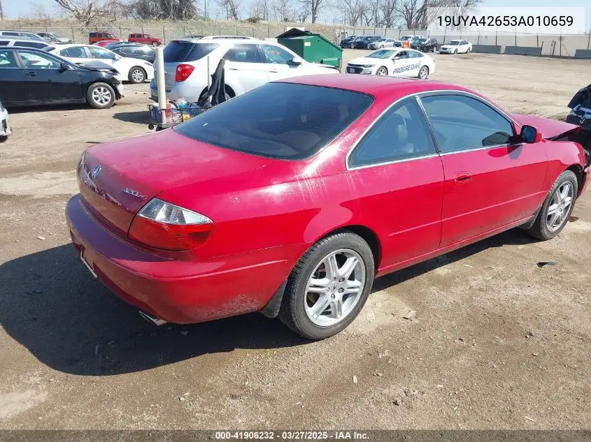 2003 Acura Cl 3.2 Type S Automatic VIN: 19UYA42653A010659 Lot: 41906232