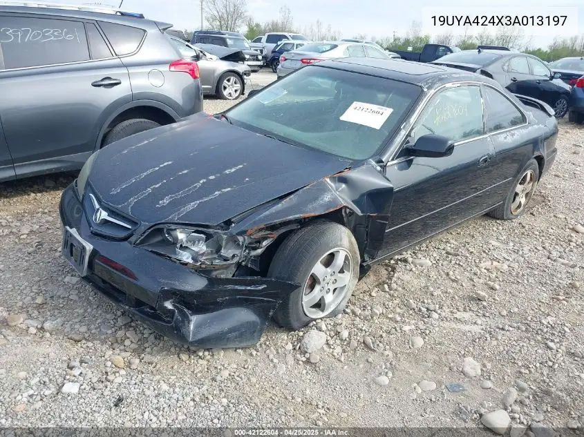2003 Acura Cl 3.2 VIN: 19UYA424X3A013197 Lot: 42122604