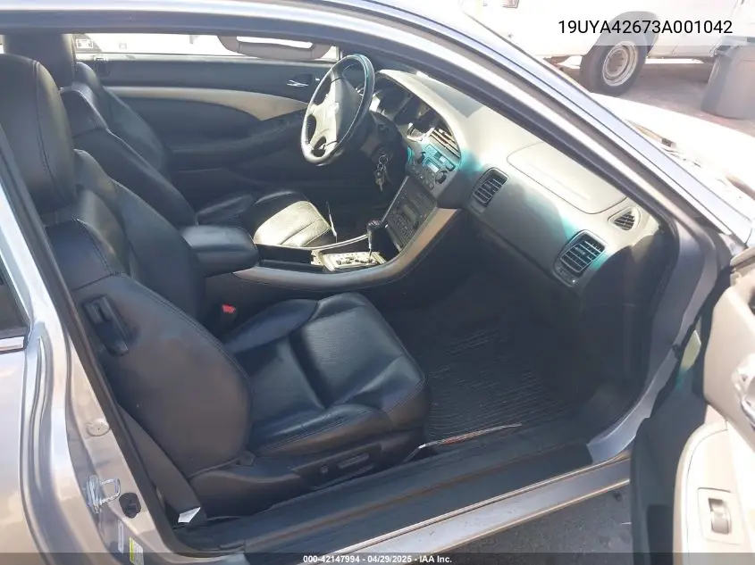 2003 Acura Cl 3.2 Type S Automatic VIN: 19UYA42673A001042 Lot: 42147994
