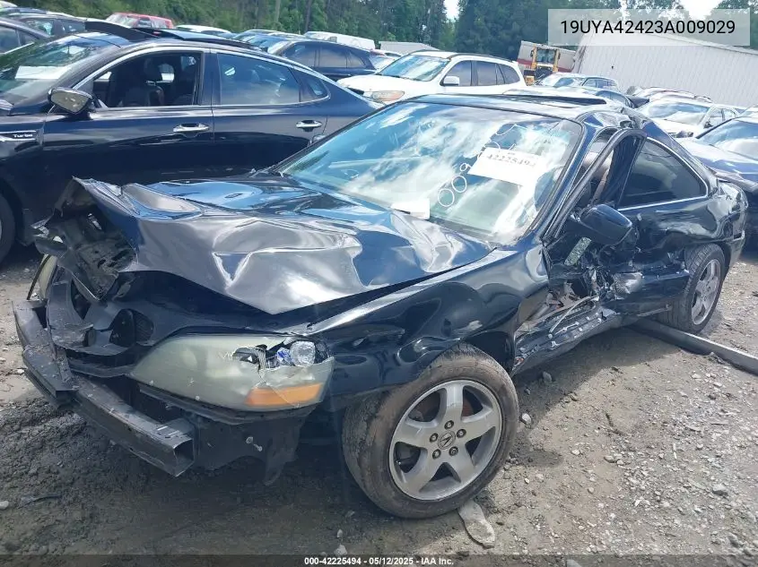 2003 Acura 3.2Cl VIN: 19UYA42423A009029 Lot: 42225494