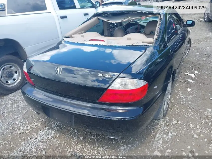 2003 Acura 3.2Cl VIN: 19UYA42423A009029 Lot: 42225494