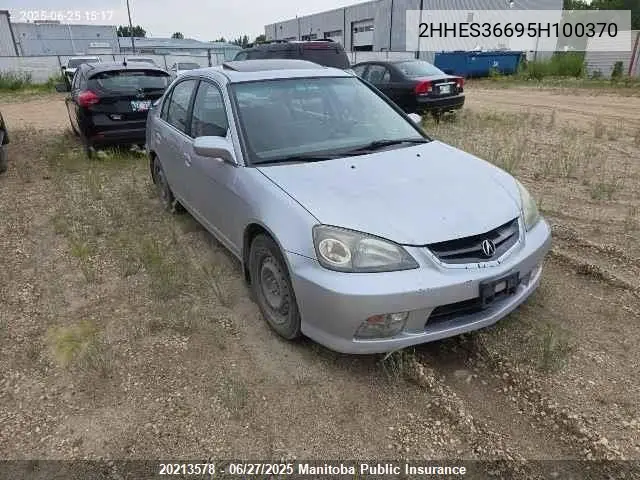 2005 Acura El Touring VIN: 2HHES36695H100370 Lot: 20213578