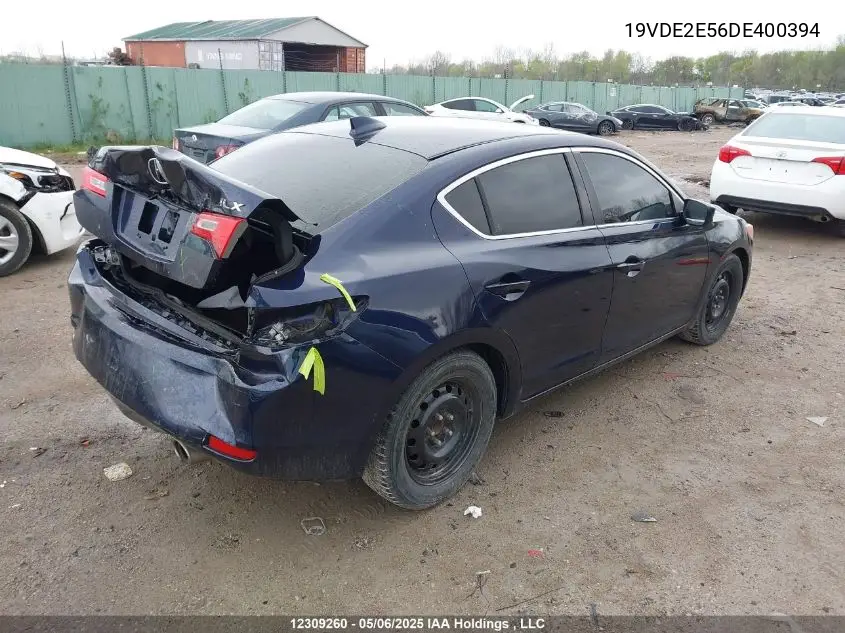 2013 Acura Ilx 24 Premium VIN: 19VDE2E56DE400394 Lot: 12309260