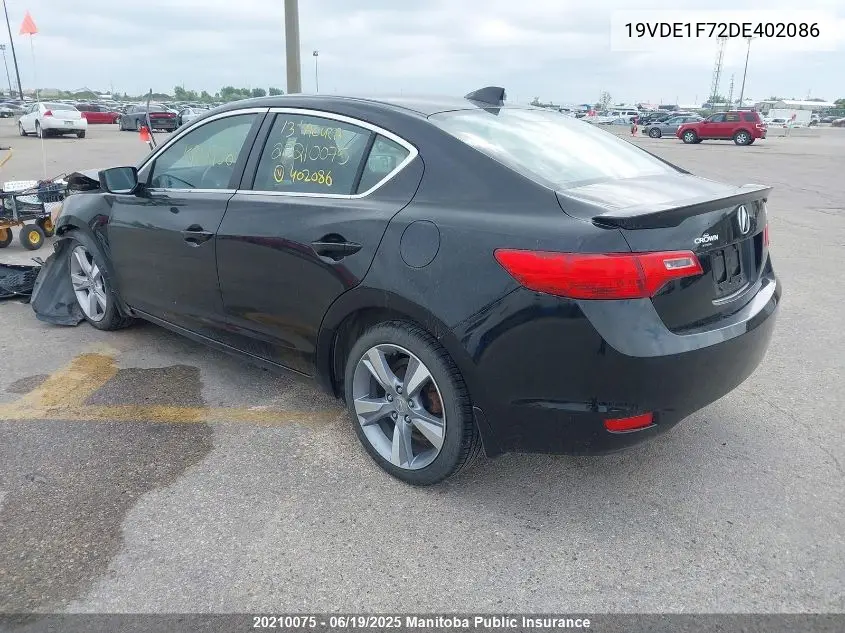 2013 Acura Ilx VIN: 19VDE1F72DE402086 Lot: 20210075