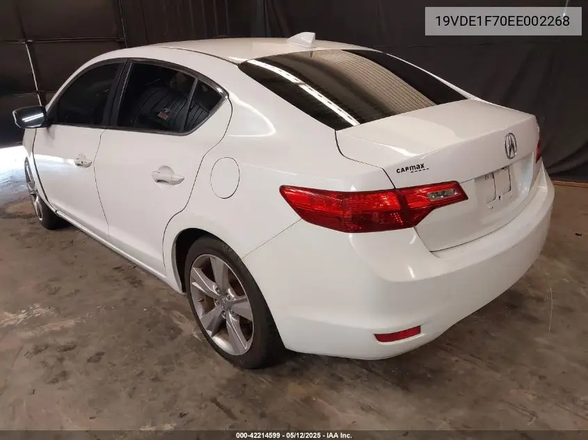 2014 Acura Ilx 2.0L VIN: 19VDE1F70EE002268 Lot: 42214599