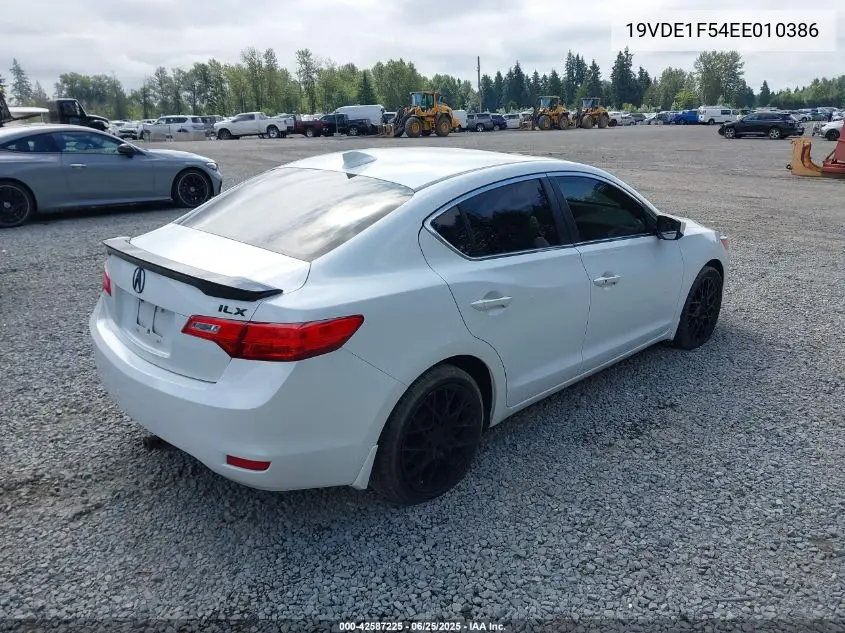 2014 Acura Ilx 2.0L VIN: 19VDE1F54EE010386 Lot: 42587225