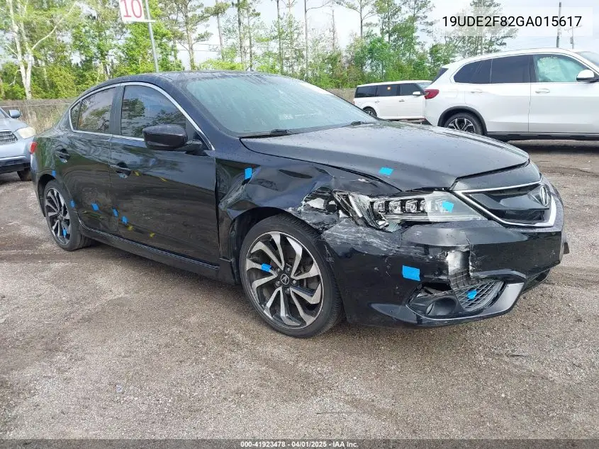 2016 Acura Ilx Premium A-Spec Packages/Technology Plus A-Spec Packages VIN: 19UDE2F82GA015617 Lot: 41923478