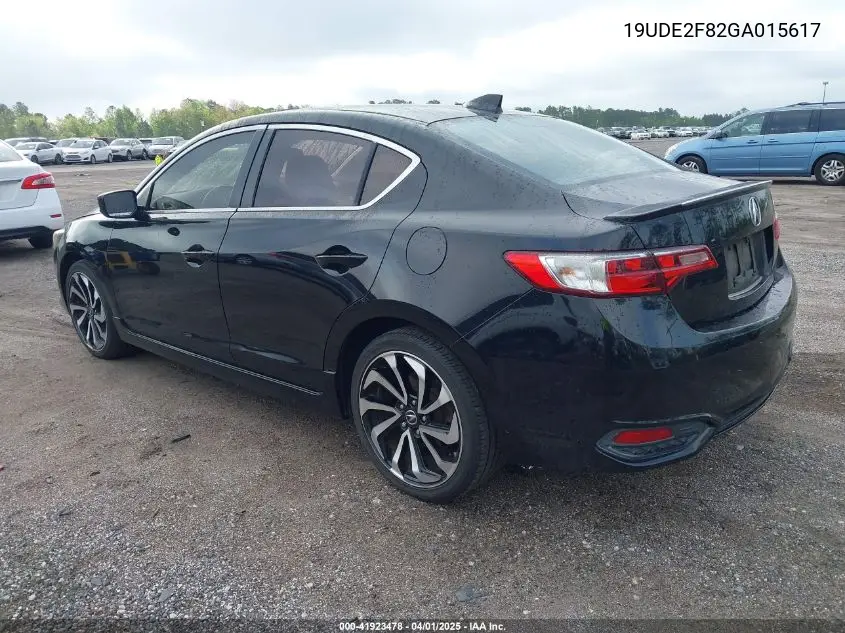 2016 Acura Ilx Premium A-Spec Packages/Technology Plus A-Spec Packages VIN: 19UDE2F82GA015617 Lot: 41923478