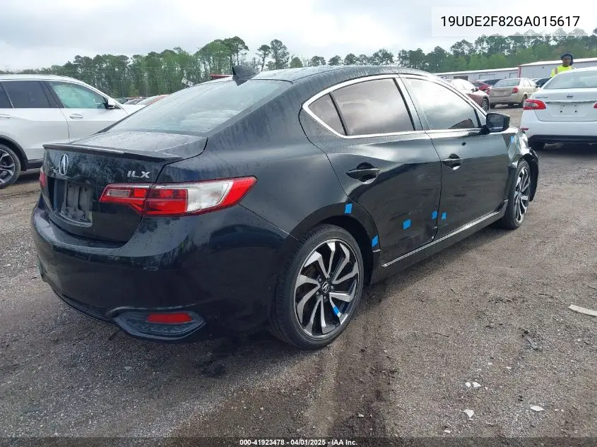 2016 Acura Ilx Premium A-Spec Packages/Technology Plus A-Spec Packages VIN: 19UDE2F82GA015617 Lot: 41923478