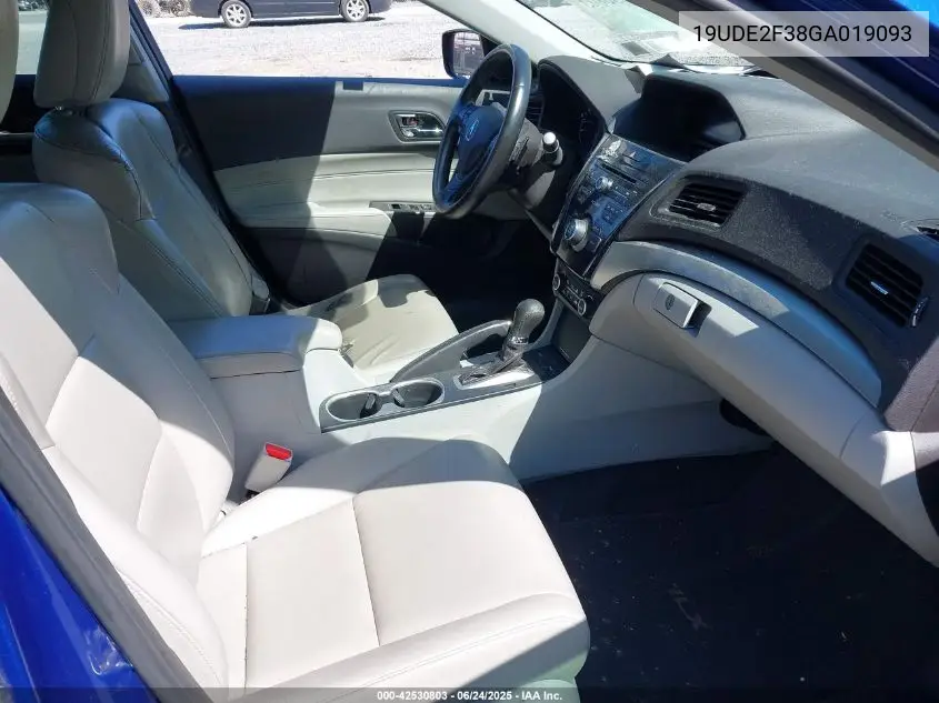 2016 Acura Ilx 2.4L/Acurawatch Plus Package VIN: 19UDE2F38GA019093 Lot: 42530803