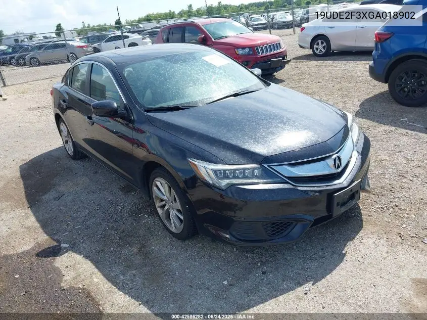 2016 Acura Ilx 2.4L/Acurawatch Plus Package VIN: 19UDE2F3XGA018902 Lot: 42586282