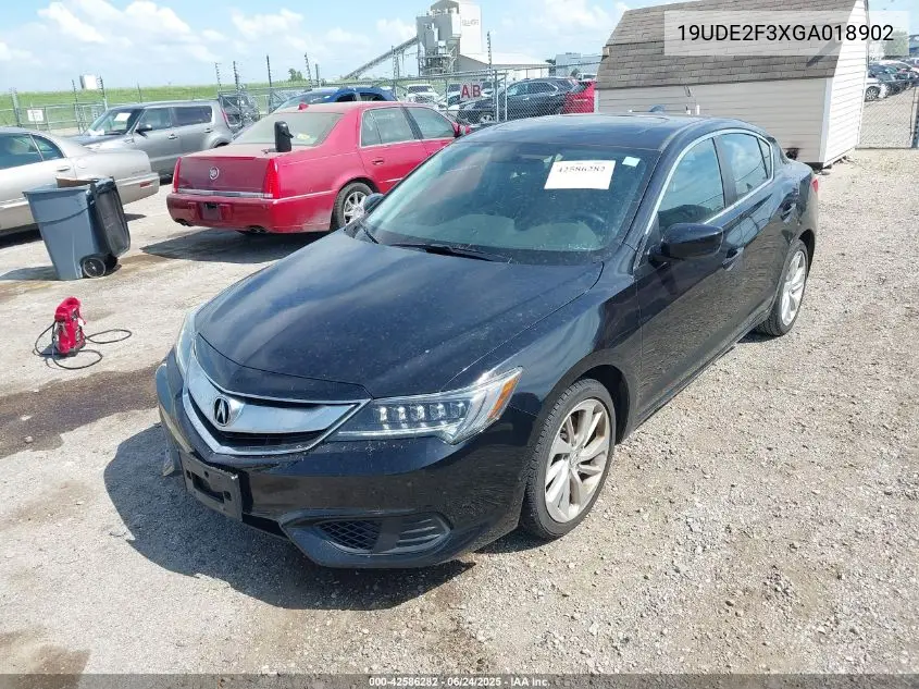 2016 Acura Ilx 2.4L/Acurawatch Plus Package VIN: 19UDE2F3XGA018902 Lot: 42586282