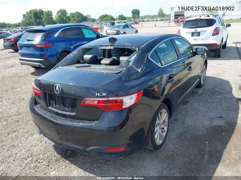 2016 Acura Ilx 2.4L/Acurawatch Plus Package VIN: 19UDE2F3XGA018902 Lot: 42586282