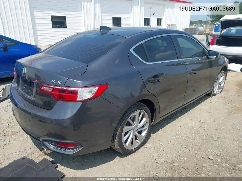 2016 Acura Ilx Premium Package/Technology Plus Package VIN: 19UDE2F71GA003689 Lot: 42607434