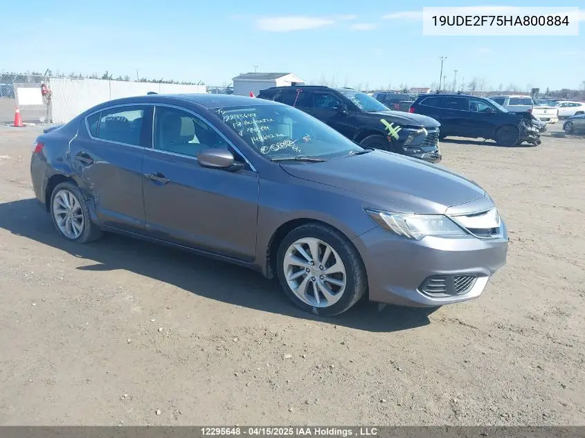 2017 Acura Ilx Premium/Technology VIN: 19UDE2F75HA800884 Lot: 12295648
