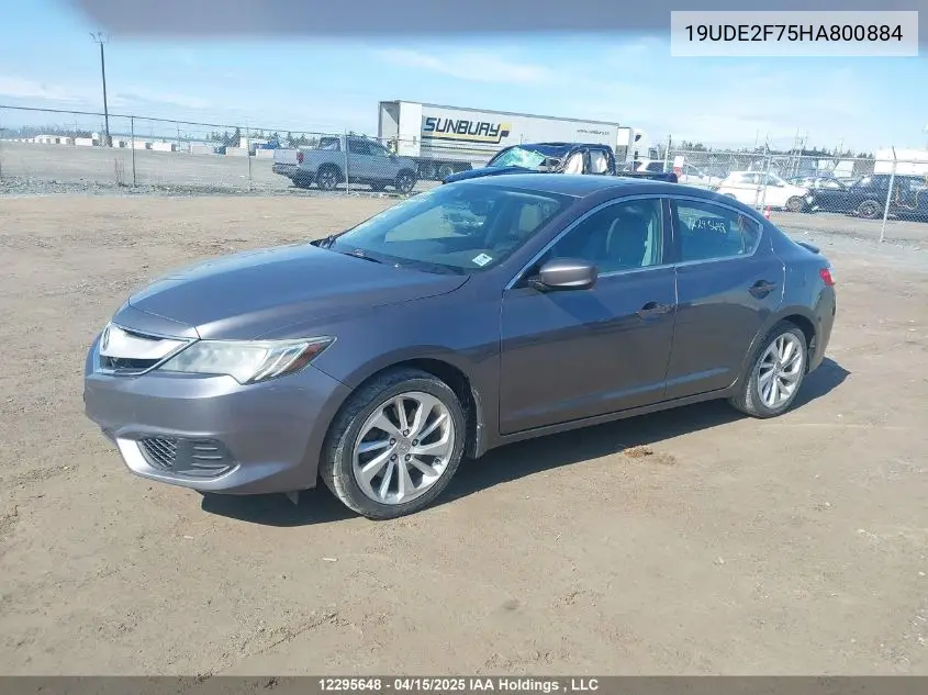 2017 Acura Ilx Premium/Technology VIN: 19UDE2F75HA800884 Lot: 12295648