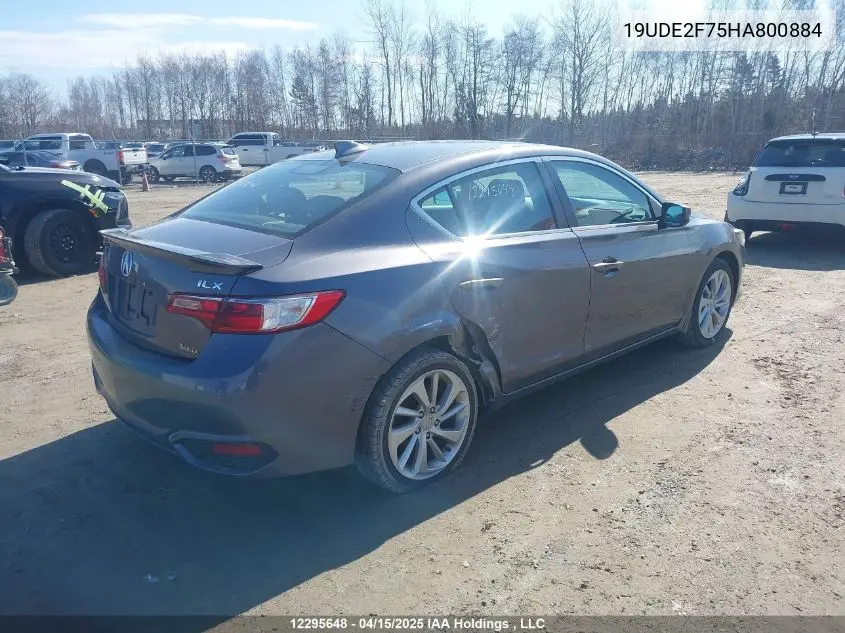 2017 Acura Ilx Premium/Technology VIN: 19UDE2F75HA800884 Lot: 12295648