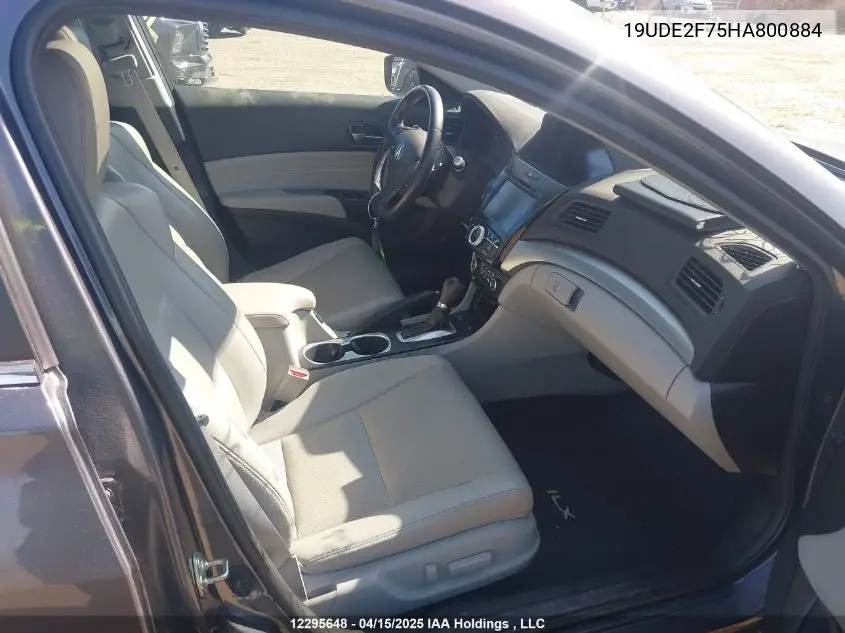 2017 Acura Ilx Premium/Technology VIN: 19UDE2F75HA800884 Lot: 12295648