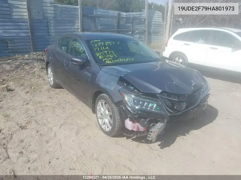 2017 Acura Ilx Premium/Technology VIN: 19UDE2F79HA801973 Lot: 12298327