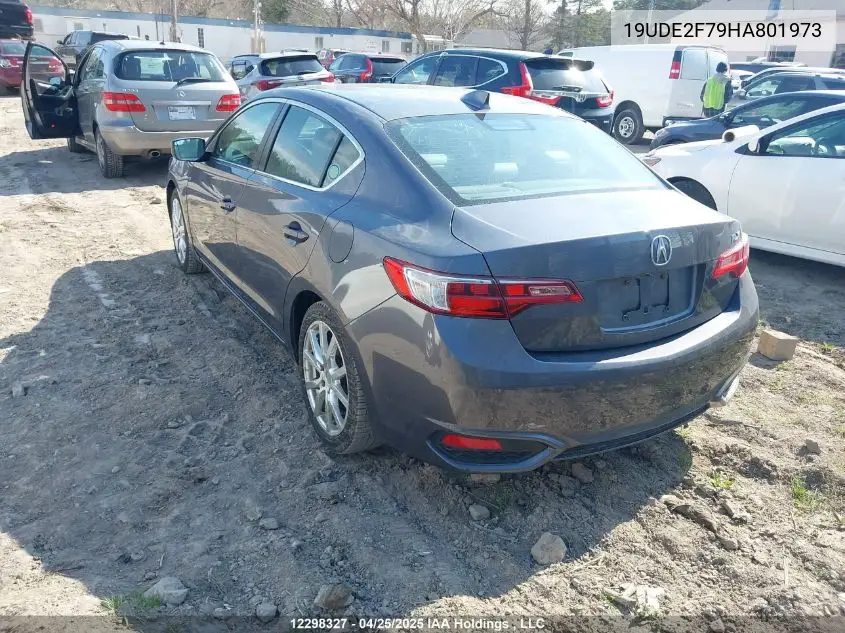 2017 Acura Ilx Premium/Technology VIN: 19UDE2F79HA801973 Lot: 12298327