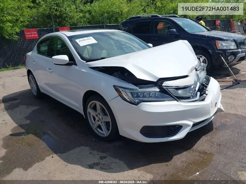 2017 Acura Ilx Premium Package/Technology Plus Package VIN: 19UDE2F72HA001483 Lot: 42586161