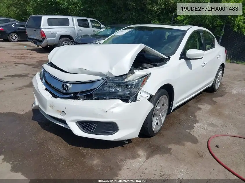 2017 Acura Ilx Premium Package/Technology Plus Package VIN: 19UDE2F72HA001483 Lot: 42586161