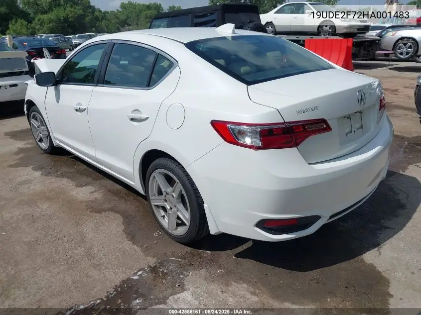 2017 Acura Ilx Premium Package/Technology Plus Package VIN: 19UDE2F72HA001483 Lot: 42586161