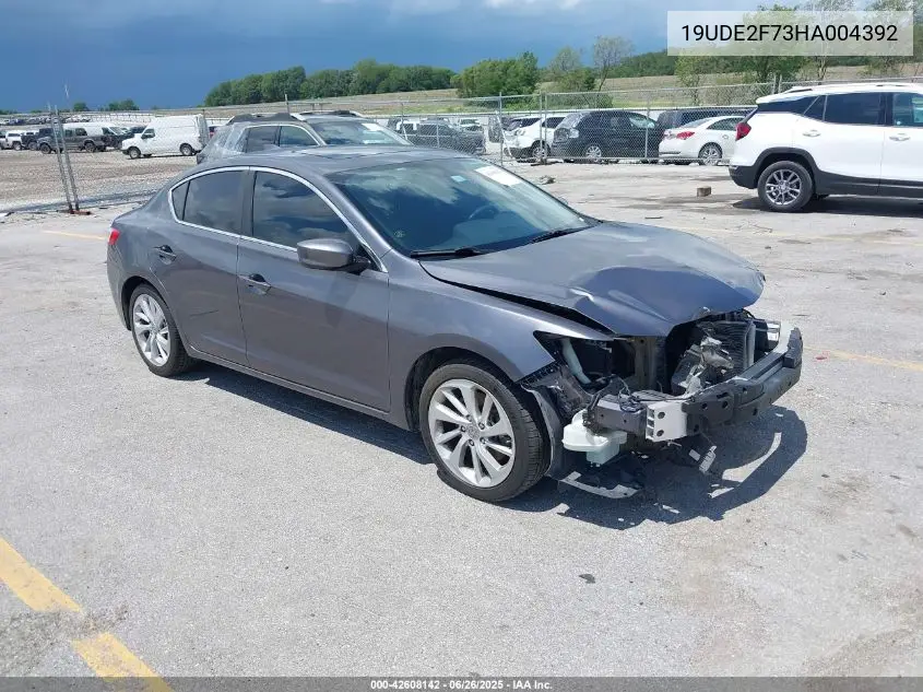 2017 Acura Ilx Premium Package/Technology Plus Package VIN: 19UDE2F73HA004392 Lot: 42608142