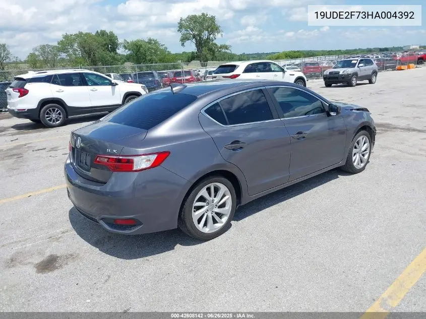 2017 Acura Ilx Premium Package/Technology Plus Package VIN: 19UDE2F73HA004392 Lot: 42608142
