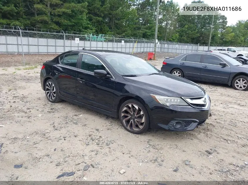 2017 Acura Ilx Premium A-Spec Packages/Technology Plus A-Spec Packages VIN: 19UDE2F8XHA011686 Lot: 42635722