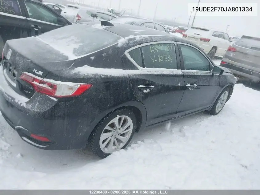 2018 Acura Ilx Premium/Technology VIN: 19UDE2F70JA801334 Lot: 12230489