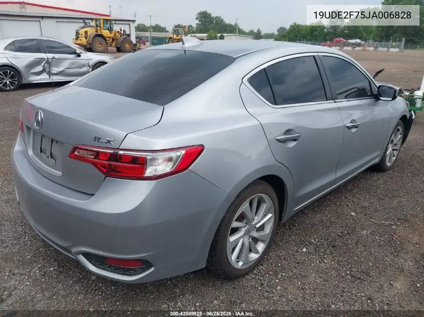 2018 Acura Ilx Premium Package/Technology Plus Package VIN: 19UDE2F75JA006828 Lot: 42589925