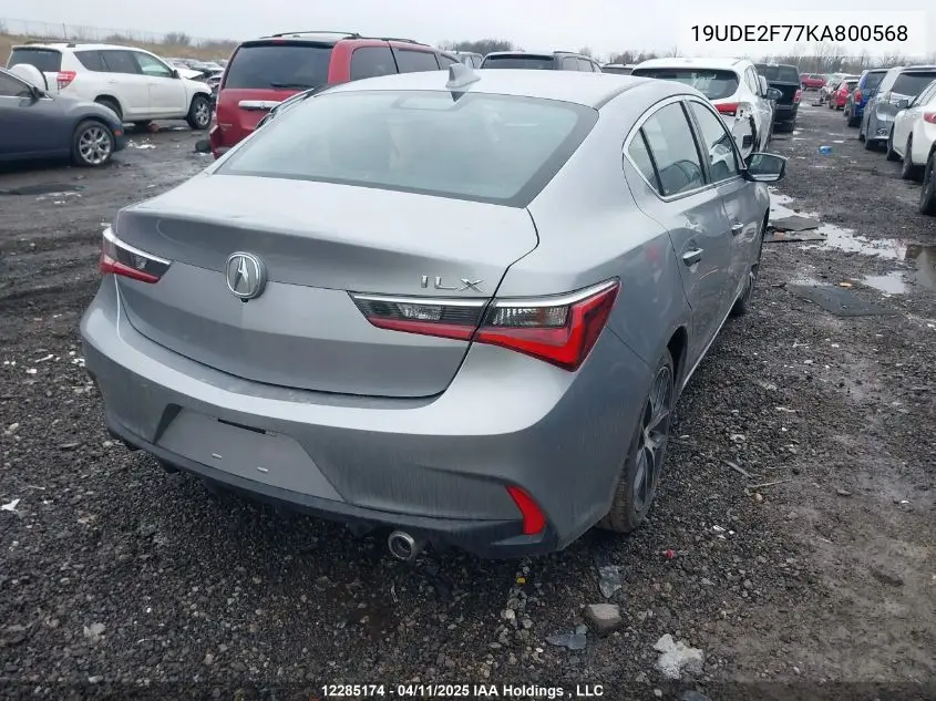2019 Acura Ilx VIN: 19UDE2F77KA800568 Lot: 12285174