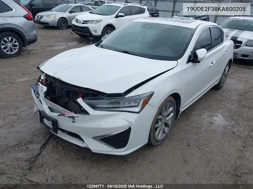 2019 Acura Ilx VIN: 19UDE2F38KA800205 Lot: 12294771