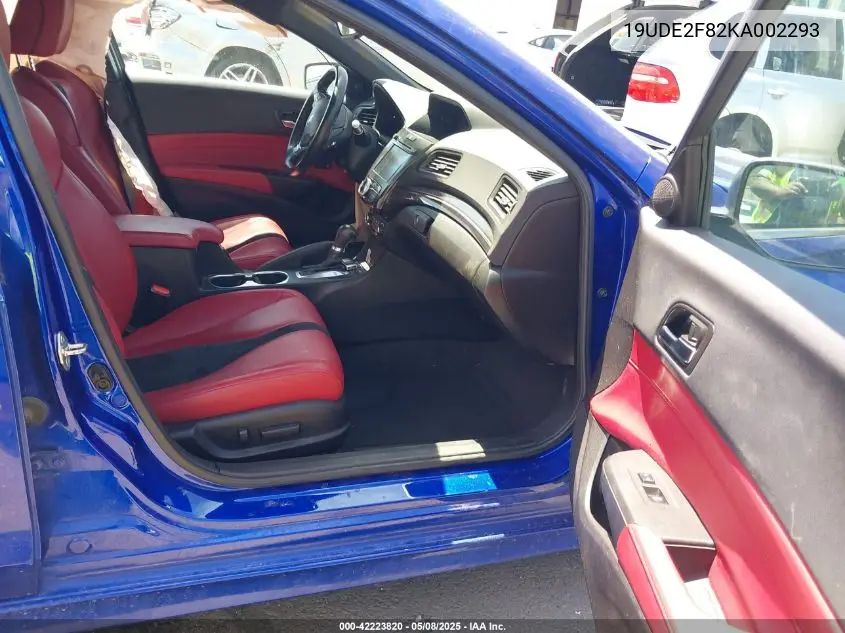 2019 Acura Ilx Premium A-Spec Packages/Technology A-Spec Packages VIN: 19UDE2F82KA002293 Lot: 42223820