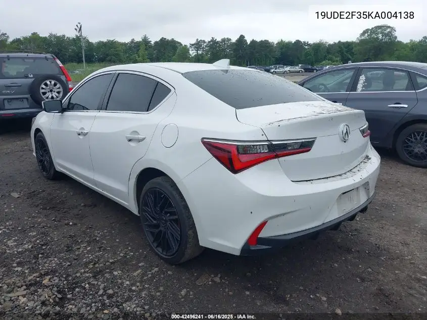 2019 Acura Ilx Standard VIN: 19UDE2F35KA004138 Lot: 42496241
