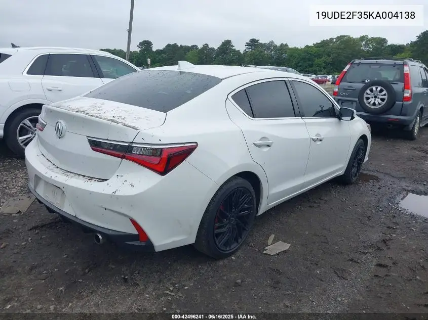 2019 Acura Ilx Standard VIN: 19UDE2F35KA004138 Lot: 42496241
