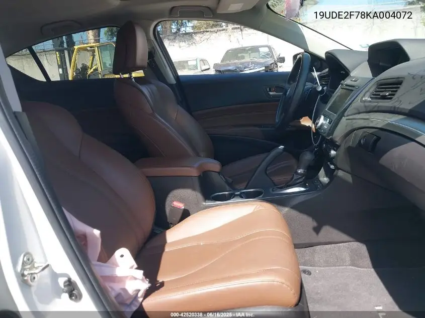 2019 Acura Ilx Premium Package/Technology Package VIN: 19UDE2F78KA004072 Lot: 42520338