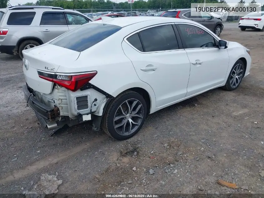 2019 Acura Ilx Premium Package/Technology Package VIN: 19UDE2F79KA000130 Lot: 42529600