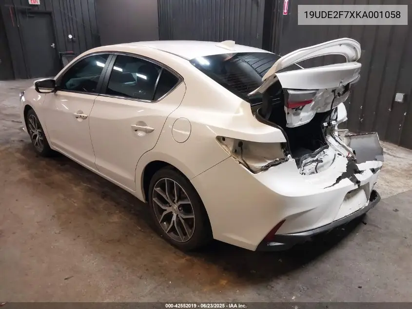 2019 Acura Ilx Premium Package/Technology Package VIN: 19UDE2F7XKA001058 Lot: 42552019