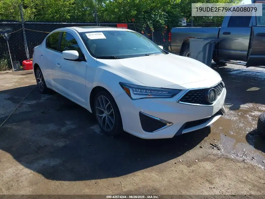 2019 Acura Ilx Technology Package/W/Premium Pkg VIN: 19UDE2F79KA008079 Lot: 42574244