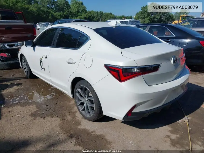 2019 Acura Ilx Technology Package/W/Premium Pkg VIN: 19UDE2F79KA008079 Lot: 42574244
