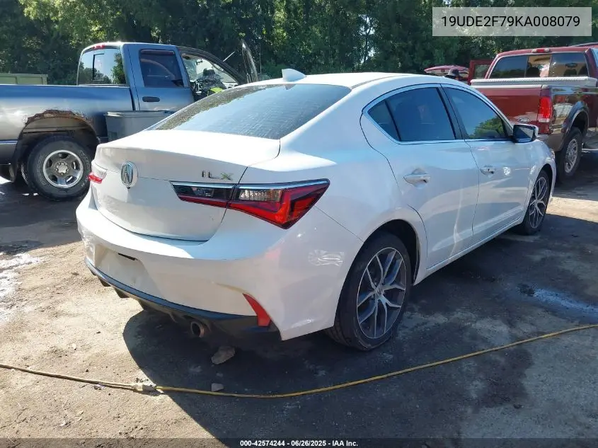 2019 Acura Ilx Technology Package/W/Premium Pkg VIN: 19UDE2F79KA008079 Lot: 42574244