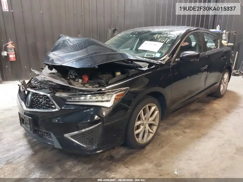 2019 Acura Ilx Standard VIN: 19UDE2F30KA015337 Lot: 42582067