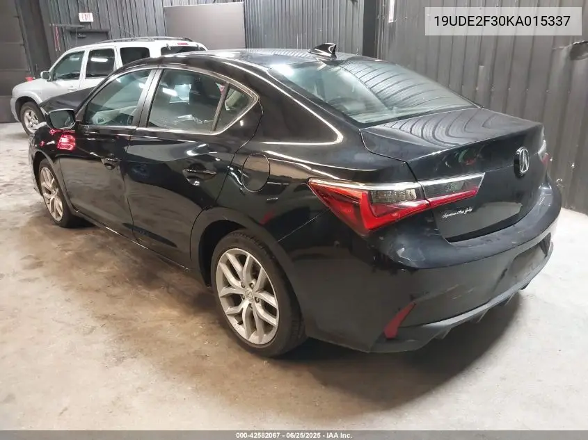 2019 Acura Ilx Standard VIN: 19UDE2F30KA015337 Lot: 42582067